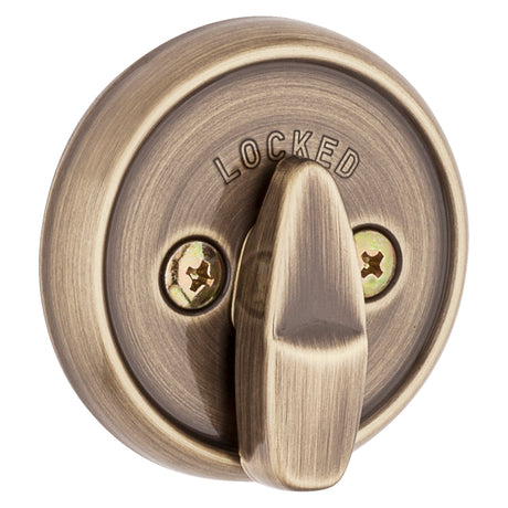 Kwikset 97809-010 Deadbolt, Antique Brass