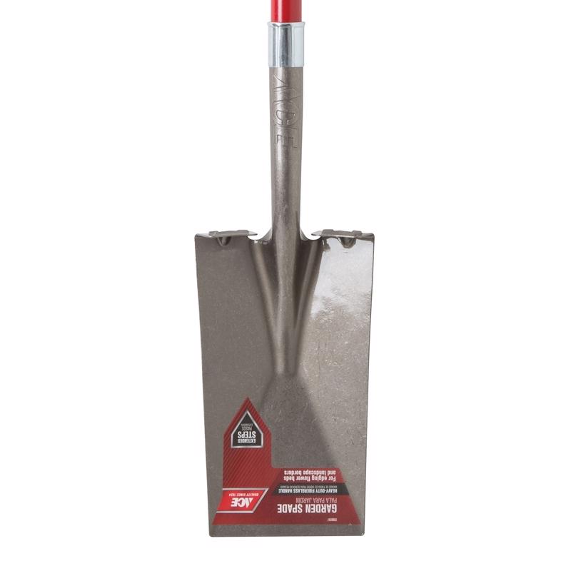 Ace 41.5 in. Steel Square Garden Spade Fiberglass Handle