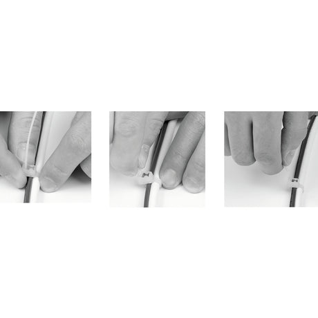 Gardner Bender 45-311SC Cable Tie, 3 in Max Bundle Dia, Double-Lock Locking, 6/6 Nylon, Natural, 11 in L, 20/PK