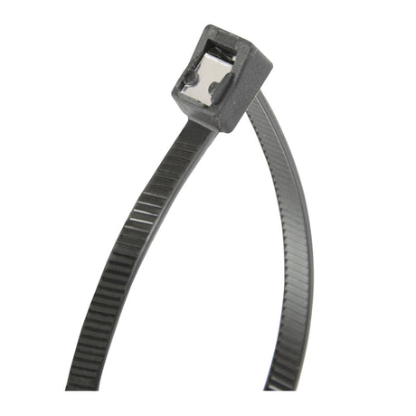Gardner Bender 45-314UVBSC Cable Tie, 4 in Max Bundle Dia, Double-Lock Locking, 6/6 Nylon, Black, 14 in L