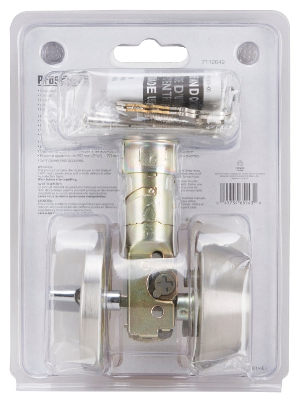 ProSource Signature Series T-D101SS Deadbolt, 3 Grade, Stainless Steel, 2-3/8, 2-3/4 in Backset, KW1 Keyway, Pack of 3