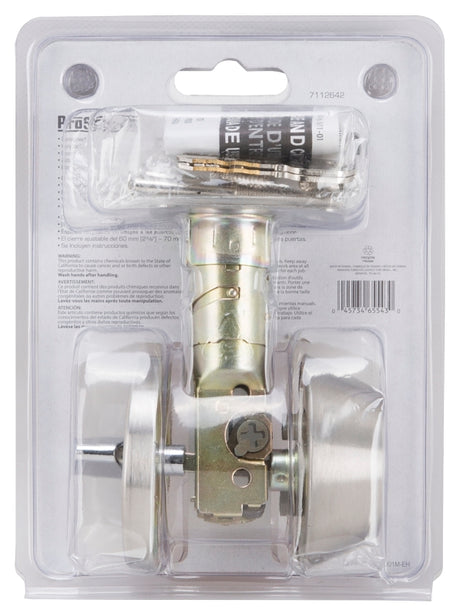 ProSource Signature Series T-D101SS Deadbolt, 3 Grade, Stainless Steel, 2-3/8, 2-3/4 in Backset, KW1 Keyway, Pack of 3