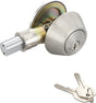 ProSource Signature Series T-D101SS Deadbolt, 3 Grade, Stainless Steel, 2-3/8, 2-3/4 in Backset, KW1 Keyway, Pack of 3