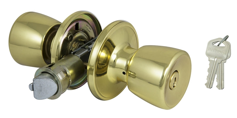 ProSource T-5764PB-ET Entry Knob, Brass, Polished Brass, Pack of 3