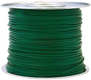 CCI 56422023 Primary Wire, 16 AWG Wire, 1-Conductor, 60 VDC, Copper Conductor, Green Sheath, 100 ft L, Pack of 2