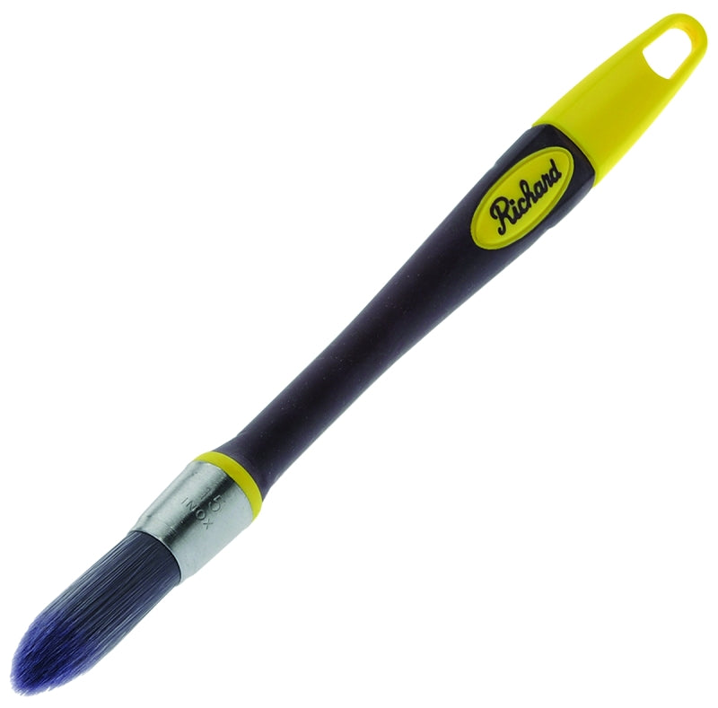 Hyde 13415 Trim Brush, Polyester Bristle, Soft-Grip Handle, 9/16 in W