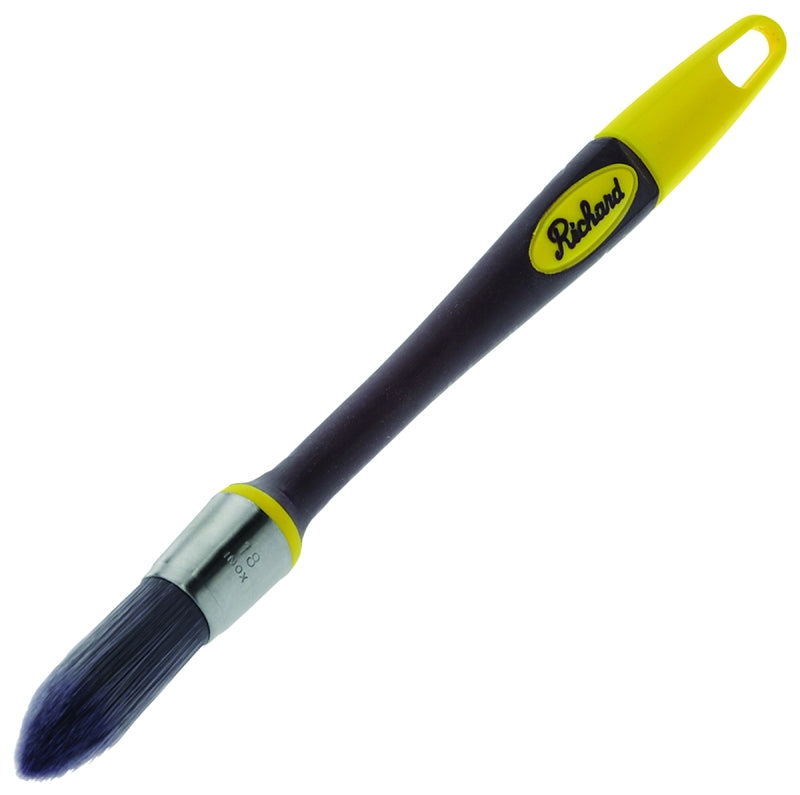 Hyde 13418 Trim Brush, Polyester Bristle, Soft-Grip Handle, 3/4 in W