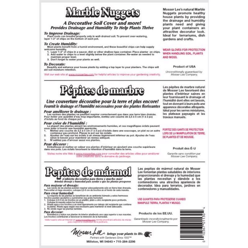 Mosser Lee White White Nuggets Marble Nuggets 5 lb