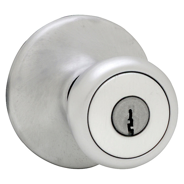 Kwikset 400M26DCPRFLK6 Series Entry Knob, Satin Chrome