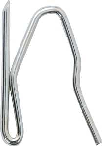 Kenney KN1002 Pin-On Curtain Hook, Zinc, Chrome