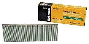 Bostitch BT1345B-1M Nail, Glue Collation, 1-3/4 in L, 18, Steel, Coated, Brad Head, 1000/PK, Pack of 10