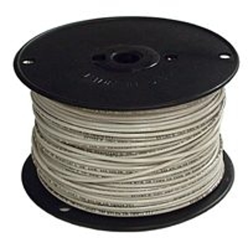 Southwire 14WHT-SOLX500 Series Building Wire, White Sheath, 14 AWG Wire, 1-Conductor, 500 ft L, Copper Conductor, Solid
