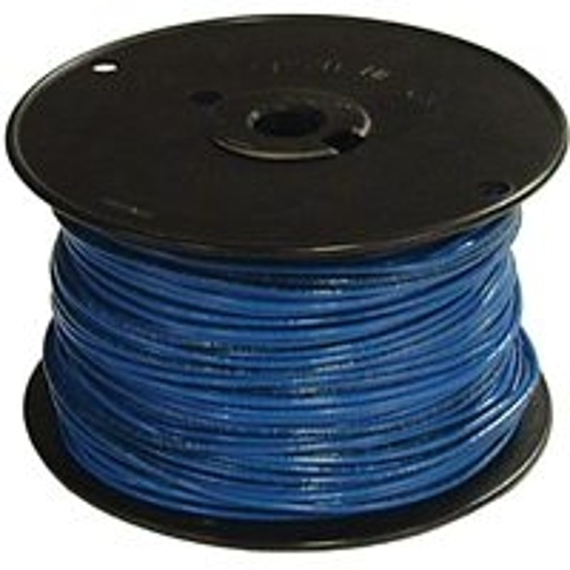 Southwire 12BLU-SOLX500 Series Building Wire, Blue Sheath, 12 AWG Wire, 1-Conductor, 500 ft L, Copper Conductor, Solid