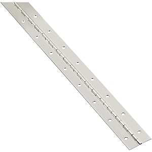 National Hardware V570 Series N148-171 Hinge, Nickel, 1-1/2 in W, Continuous Hinge