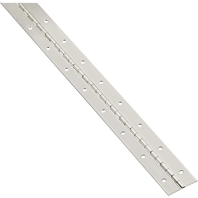 National Hardware V570 Series N148-171 Hinge, Nickel, 1-1/2 in W, Continuous Hinge