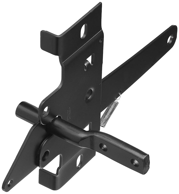 National Hardware N199-158 Gate Latch, 6-3/4 in H, For: Fence Post Between Gate And Jamb, Steel