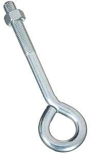 National Hardware N347-732 Series Eye Bolt, 10 in OAL, 3/4 in Thread, 675 lb Working Load, Steel, Zinc