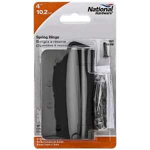 National Hardware N350-850 Spring Hinge, 4 in L Dimensions, Steel, Oil-Rubbed Bronze, 37 lb