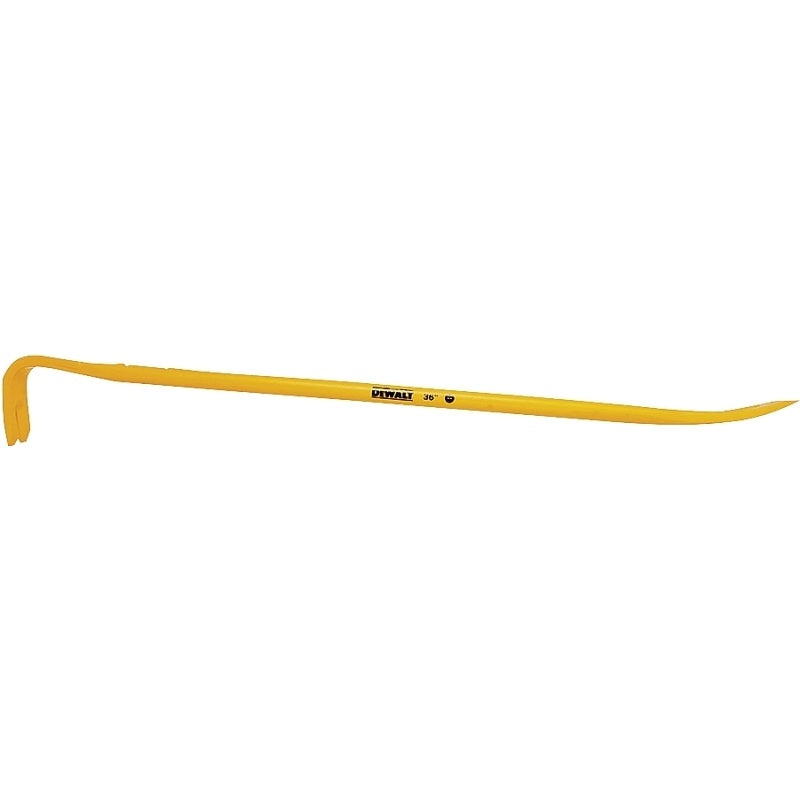 DEWALT DWHT55131 Wrecking Bar, 36 in L, Beveled Tip, Steel, Yellow