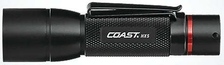 Coast 20769 Slide Focus Flashlight, AA Battery, Alkaline, Lithium-Ion Battery, LED Lamp, 180 Lumens, Flood to Spot Beam