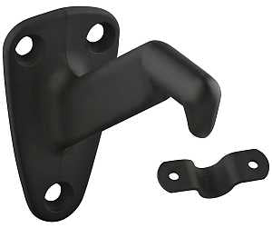 National Hardware N330-738 Handrail Bracket with Strap, 250 lb, Die-Cast Zinc, Oil-Rubbed Bronze, 1/PK