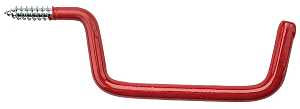 National Hardware V2157 N188-003 Series Ladder Hook, 6 in Projection, 1-3/4 in H, 8 in L, 15 lb, Steel, Red