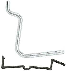 National Hardware N180-003 Series Peg Hook, 1-1/2 in W x 1-7/8 in H Dimensions, 1-1/2 in, 1/8, 1/4 in Opening, Steel
