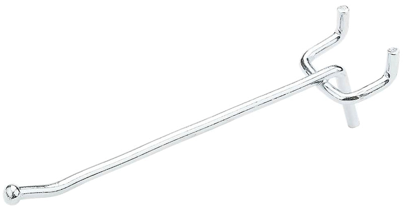 National Hardware N180-011 Series Peg Hook, 4 in L x 1 in W Dimensions, 4 in, 1/8, 1/4 in Opening, Steel, Zinc, 3/PK