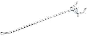 National Hardware N180-013 Series Peg Hook, 6 in L x 1 in W Dimensions, 6 in, 1/8, 1/4 in Opening, Steel, Zinc, 3/PK