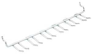 National Hardware V2329 N180-041 Series Tool Holder, 9 in L x 1-5/8 in W Dimensions, Steel, Zinc, 1/PK