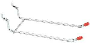 National Hardware N180-039 Series Peg Hook, 6 in L x 2 in W Dimensions, 6 in, 1/4 in Opening, Steel, Zinc, 2/PK
