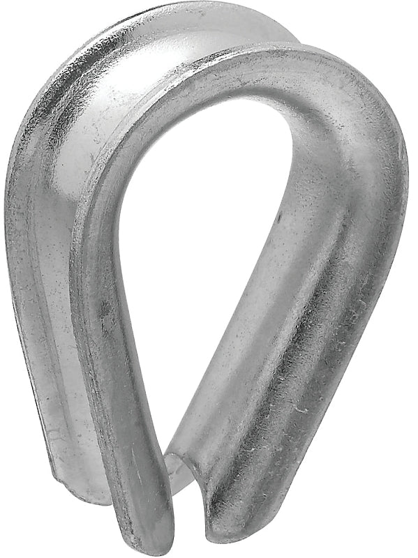 National Hardware 3232BC Series N177-923 Rope Thimble, 2-23/32 in Dia x 1-17/32 in L Dimensions, Steel, Zinc