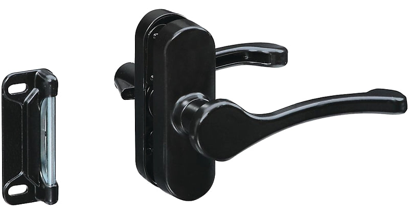 National Hardware V1320 Series N262-204 Lever Latch, Black, 1-3/4 in Hole Spacing, Zinc, 3/4 to 2 in Thick Door