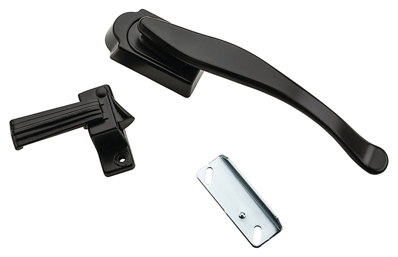 National Hardware V1331 Series N100-034 Lift Lever Latch, Black, 1-3/4 in Hole Spacing, Zinc, 3/4 to 1-1/4 in Thick Door