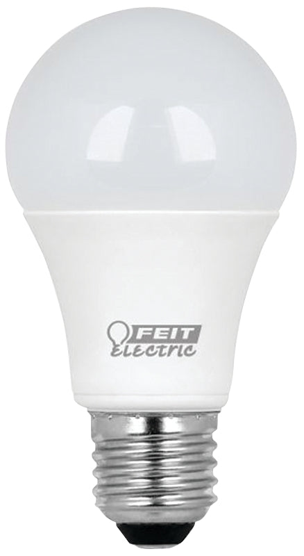 Feit Electric A800/830/10KLED/10 LED Bulb, 120 V, 800 Lumens, 10 W, A19 Lamp, 60 W Equivalent, E26 Lamp Base
