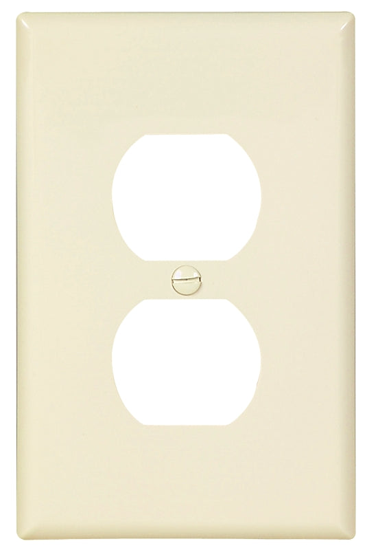 Eaton Wiring Devices PJ8LA Single and Duplex Receptacle Wallplate, 4-7/8 in L, 3-1/8 in W, 1 -Gang, Polycarbonate, Pack of 25