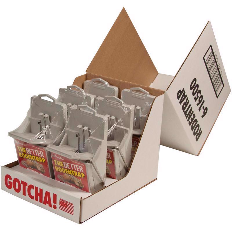 Intruder The Better Rodentrap Large Snap Trap For Rodents 1 pk, Pack of 6