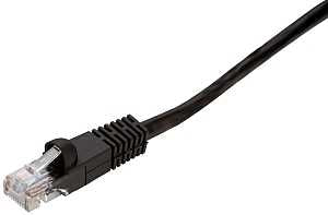 AmerTac PN10156EB Network Cable, 15 ft L, Cat6 Category Rating, RJ45, Black Sheath