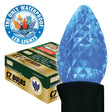 Holiday Bright Lights BU25-LEDFC7-TBL Light Bulb, 0.6 W, Candelabra (E12) Lamp Base, LED Lamp, Blue Light