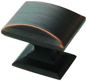Amerock Candler Series BP29340ORB Cabinet Knob, 1-1/8 in Projection, Traditional, 1-1/4 in L x 1 in W, Zinc