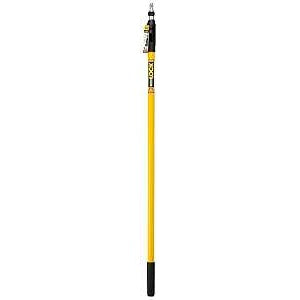 Purdy POWER LOCK 140855648 Extension Pole, 1-5/16 in Dia, 4 to 8 ft L, Aluminum/Fiberglass, Rubber Handle