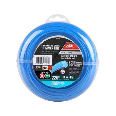 Ace Commercial Grade 0.065 in. D X 220 ft. L Trimmer Line
