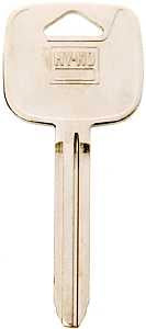 Hy-Ko 11010TR47 Automotive Key Blank, Brass, Nickel, For: Toyota Vehicle Locks, TR47 Key Number, Pack of 10