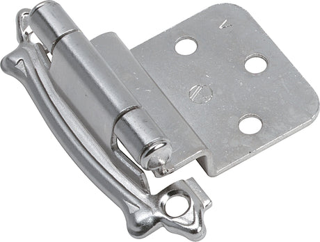 Amerock BPR3428G9 Cabinet Hinge, Sterling Nickel, 2-3/4 in L x 2-3/16 in W
