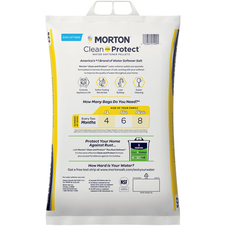 Morton Clean And Protect Water Softener Salt Pellets 25 lb