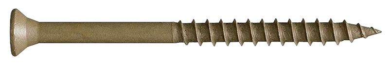 Camo 0356200 Screw, Tan, 4 in L, Bugle Head, Star Drive, Type 17 Point, 50/PK