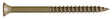 Camo 0356204 Screw, 2Tan, 4 in L, Bugle Head, Star Drive, Type 17 Point, 250/PK