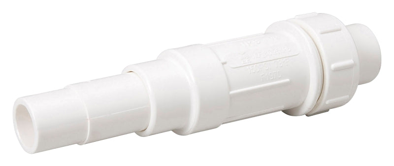 B & K 160-508HC Pipe Repair Coupling, 2 in, Sweat, PVC, White, SCH 40 Schedule, 160 psi Pressure