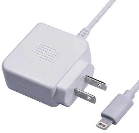 Zenith PM1024WC8 Wall Charger, White, For: iPod, iPhone and iPad, 2.4 V Output, 3 ft L Cord