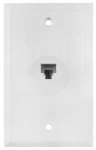 Amerelle VW6EW Wallplate, White, Flush, Pack of 4